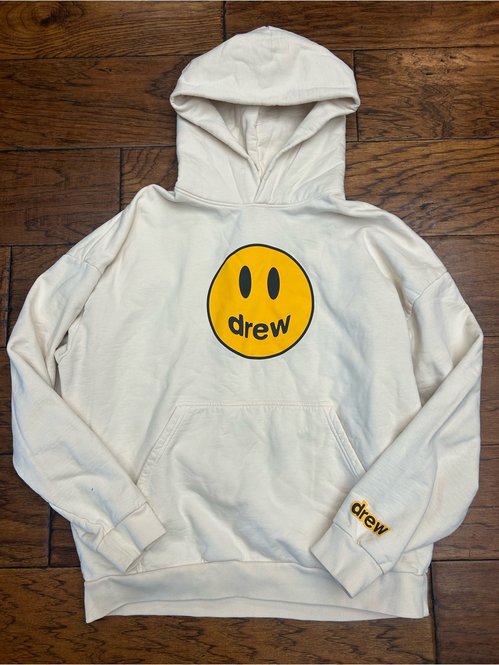 Drew House Cream Smiley Logo Hoodie - Men's
